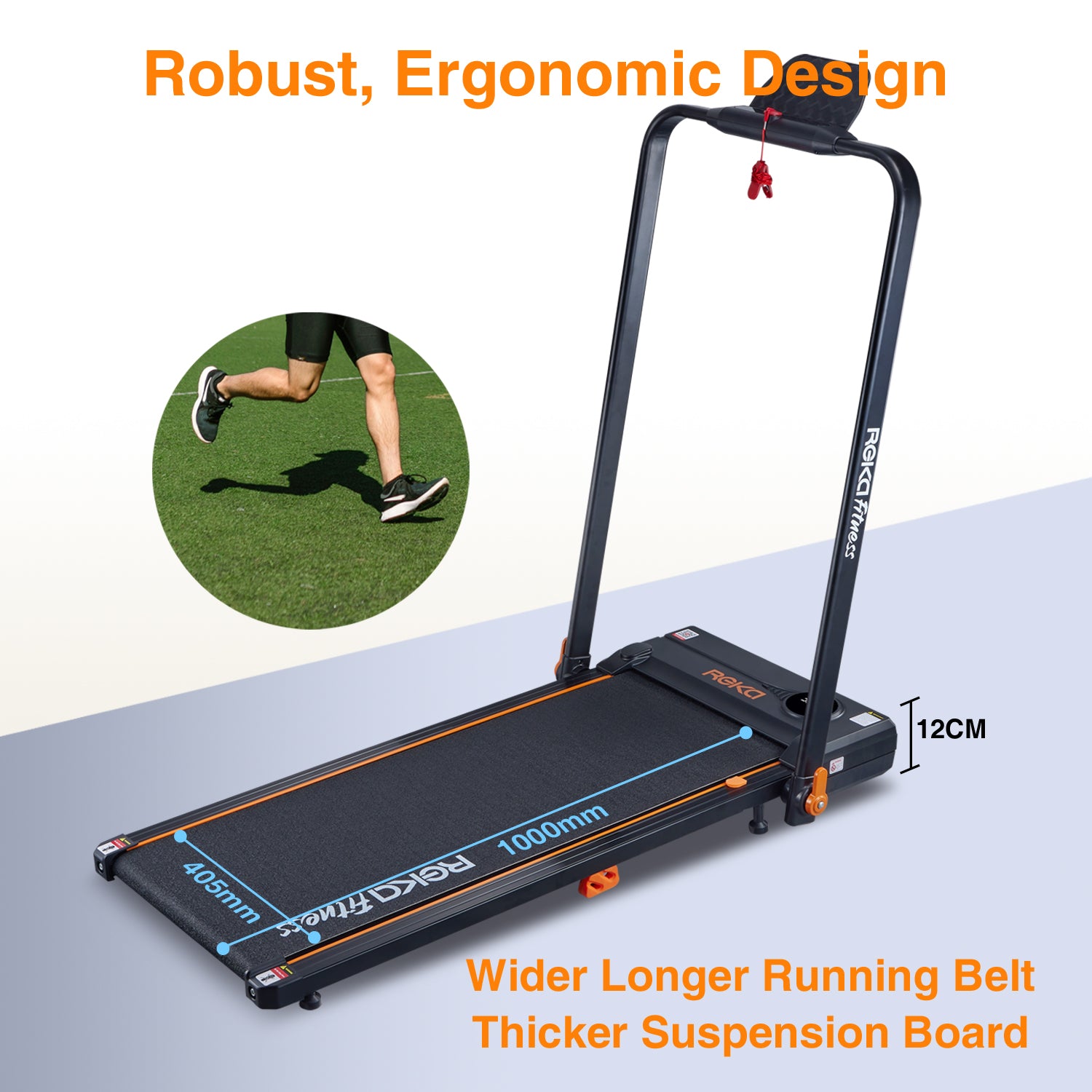 REKA Fitness 2-in-1 Treadmill