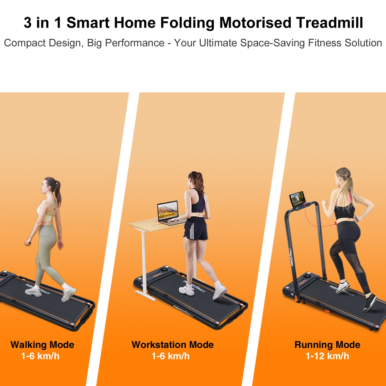 REKA Fitness 2-in-1 Treadmill