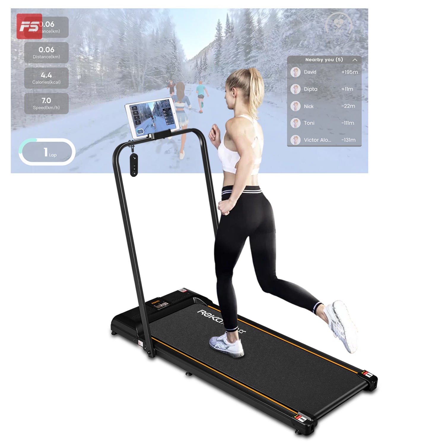 REKA Fitness Walking Treadmill