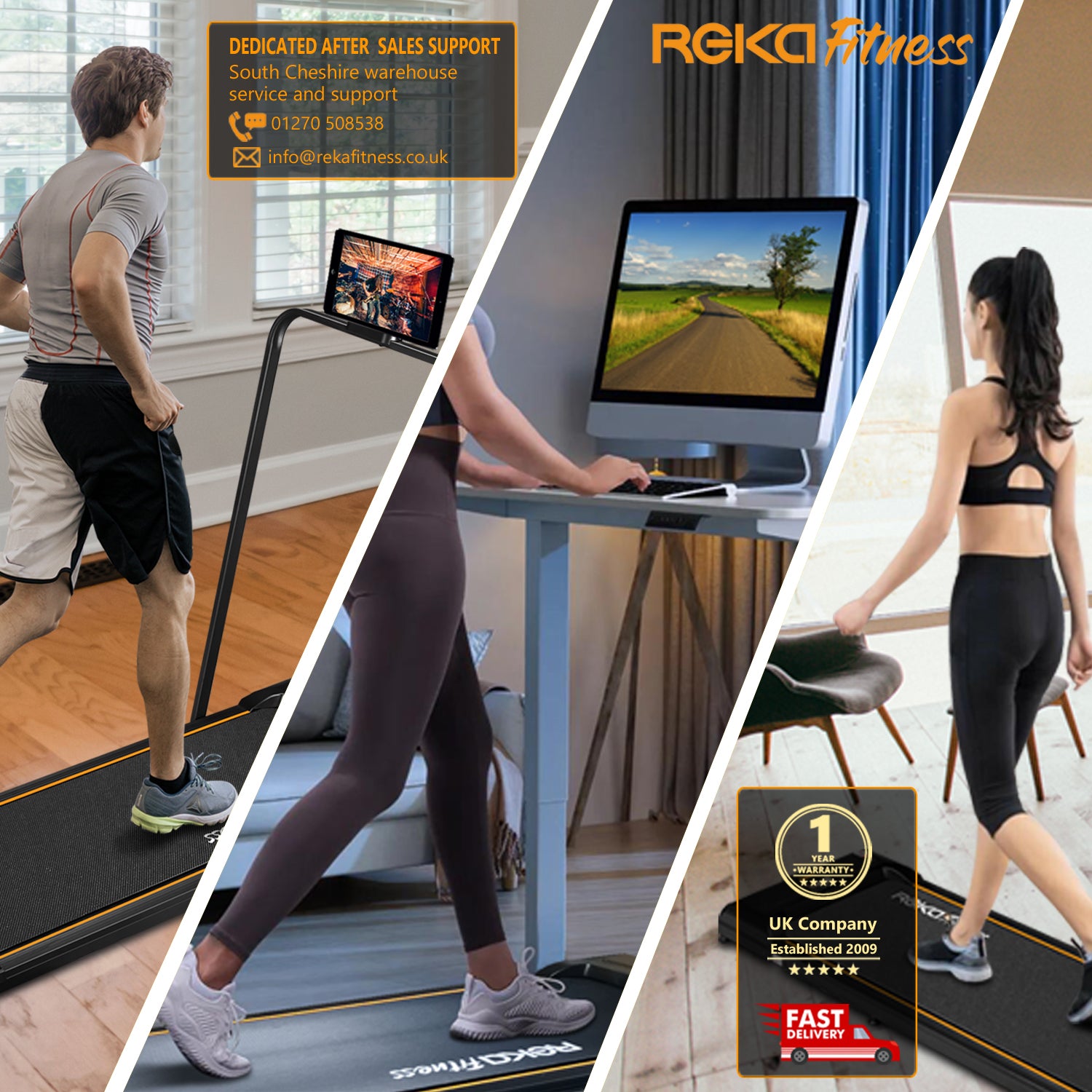 REKA Fitness Walking Treadmill